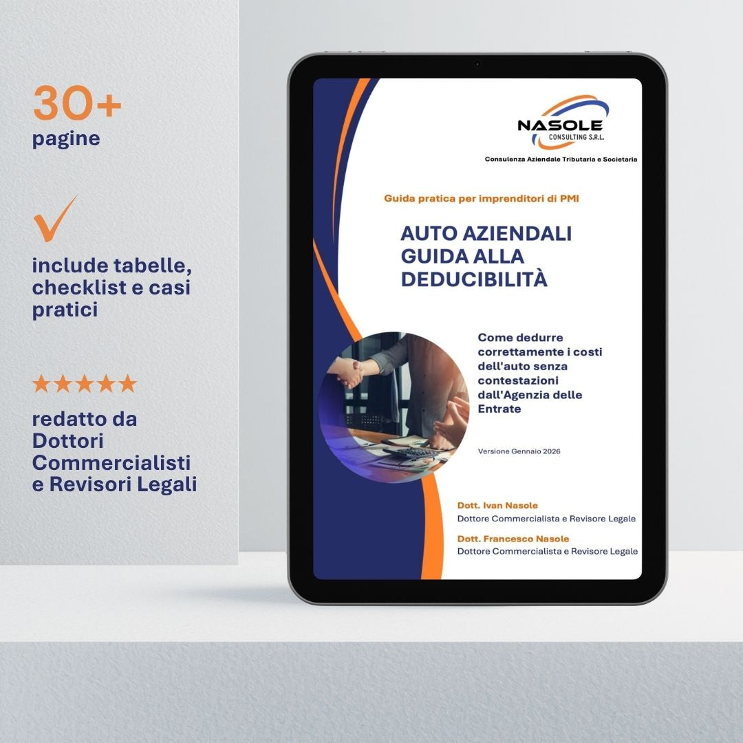 Auto aziendale: guida alla deducibilità